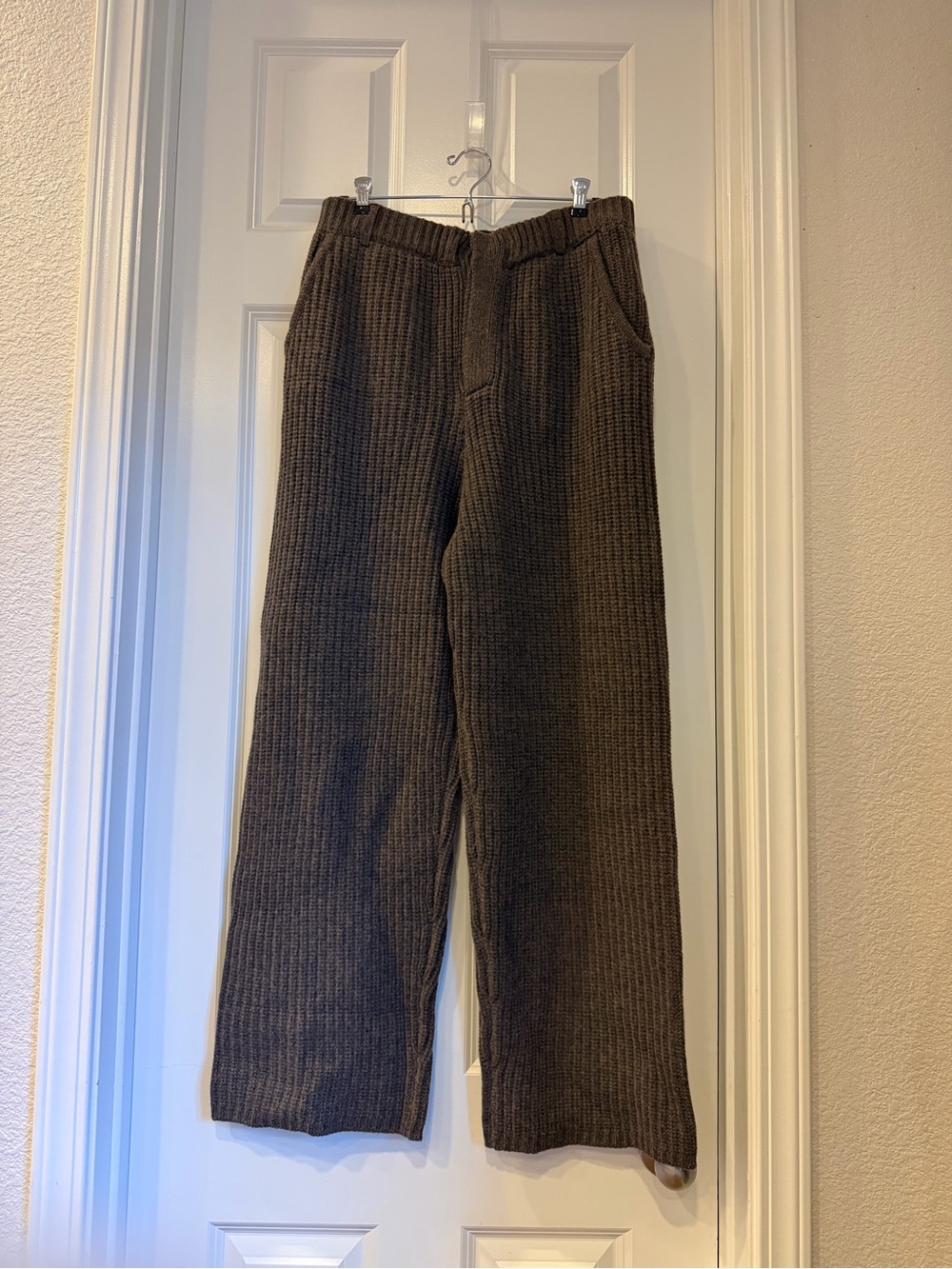 Aya Muse Cashmere blend Wide-Leg Pants in Dark Grey
